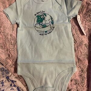 Light Blue Baby Onesie